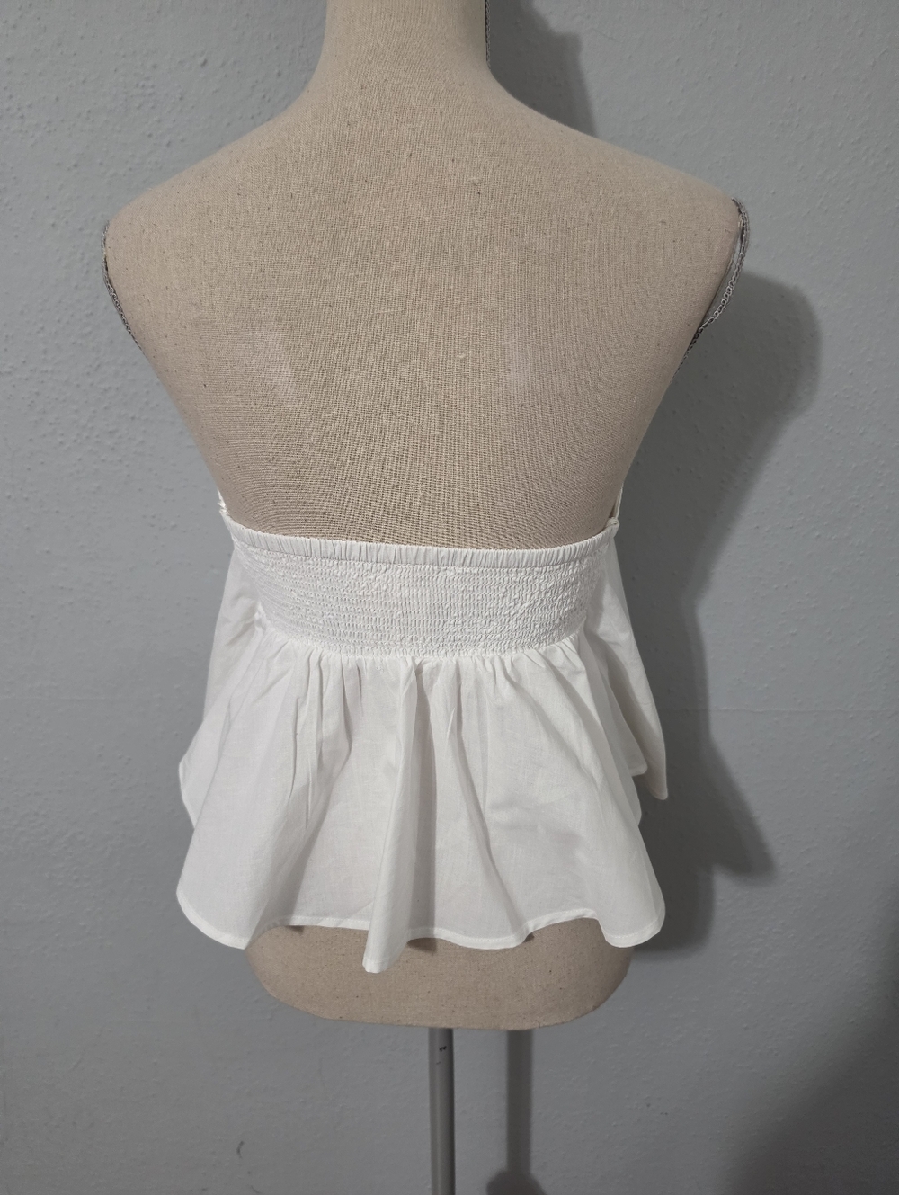 Free People Avery Optic White Tube Top NWT Size Large - Picture 5 of 13